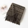 Autumn And Winter Square Plaid Scarf Women'S Versatile Elegant Casual Style Cold-Proof Shawl Fashionable Commuter Warm Neck Scarf