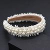 Large Pearl Headbands Wide Side Women Hairbands Fashion Bridal Hair Hoop  Girl