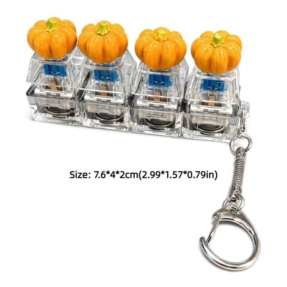 Bread Keycap Stress Relief Clicker Finger Button Fidget Keychain Bag Charms