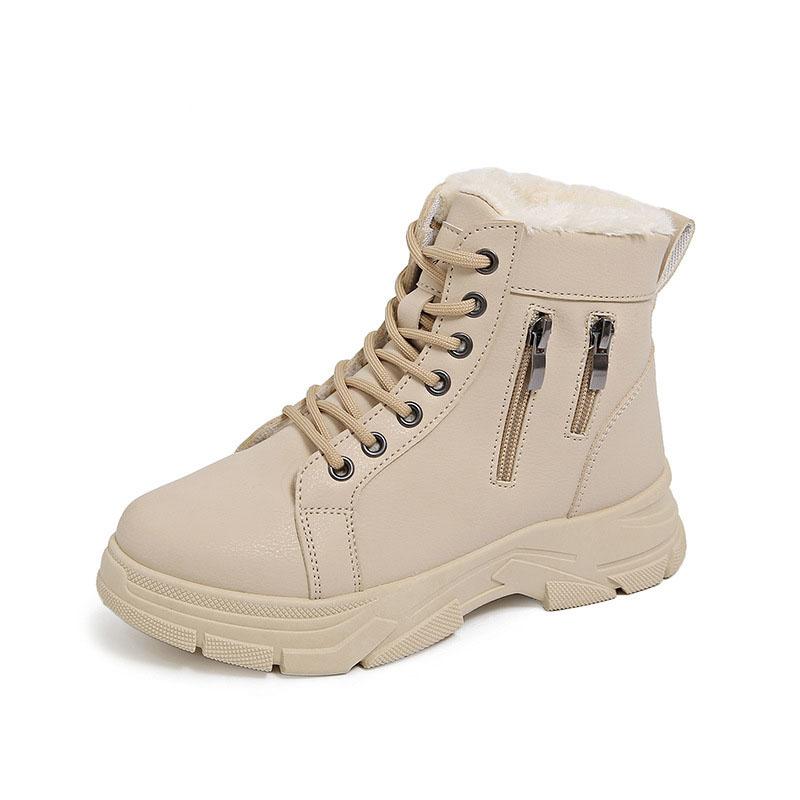 Fashion Winter Snow Boots for Women Casual High-top Shoes Warm Womens Sneakers Platform Ankle Boots Casual Side Zipper Sport Botines
