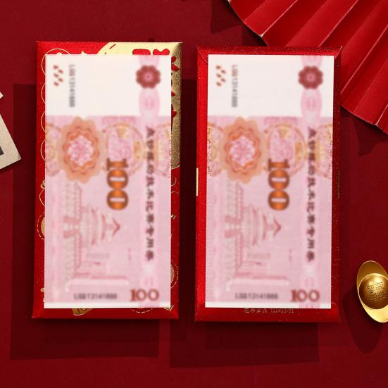 6 шт. Красных конвертов, китайский праздник весны, красный карманный конверт 2025 года Змеи, счастливые денежные конверты для лунного Нового года