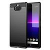 For Sony Xperia 8 Lite 8lite Xperia8 Lite Silicone Case Luxury Carbon Fiber Cover for Xperia Xa4 Shockproof Matte Back Cases