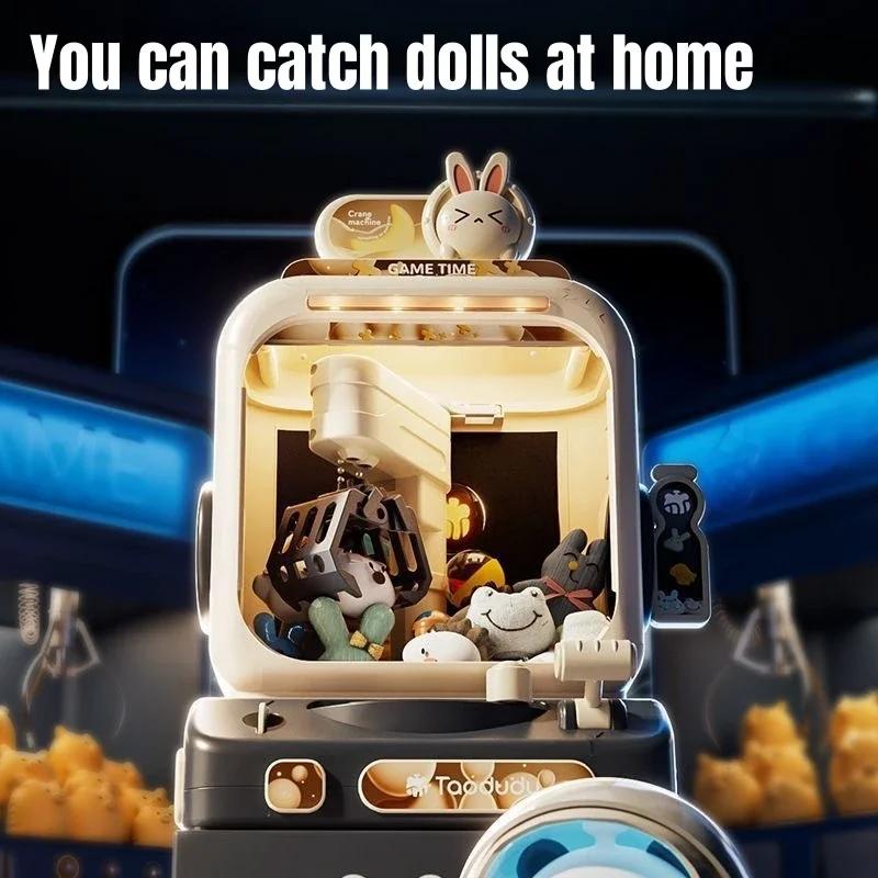 Электрическая кукла, чтобы ловить, машина-автомат с клешней, мини-куклы для рисования, аркадный кран, монетоприемный, игра, дистанционное управление, счетные игрушки, для детей