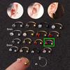 1Pc Stainless Steel Zircon Cz Hoop Tragus Cartilage Helix Stud Earring Conch Rook Daith Lobe Ear Screw Piercing Jewelry