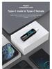 Цифровой дисплейный адаптер USB4 240 Вт Type-C, алюминиевый сплав, 40 Гбит/с, совместим с Apple 15 Series — мониторинг напряжения и мощности.