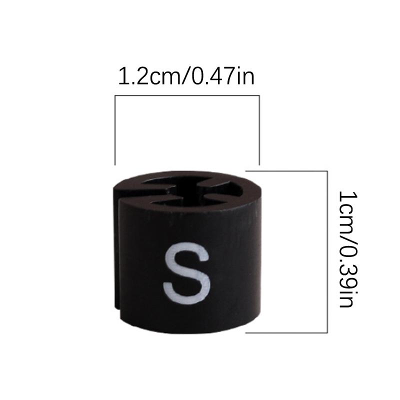 100 шт., бирка для определения размера вешалки, пластиковая бирка для одежды, кольца для магазина одежды, вешалка Xs SML Xl 3Xl-5Xl