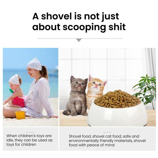 Совок для кошачьего наполнителя с держателем для пакетов, сетка для кошачьего туалета без мусора с пакетами для сменного наполнителя, лопатка для кошачьих фекалий, защищающая от просыпания, для легкой уборки одной рукой