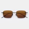 MATTEPUZ MP-31 Titanium Sunglasses BROWN DARKSILVER