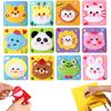 With Sticker Cartoon Animal Felt Sewing Kit Embroidery Painting Material Bag Beginners