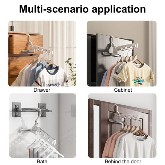 5 шт. складных вешалок для одежды Высокая прочность Сильная несущая способность Нелегко деформируется Портативный