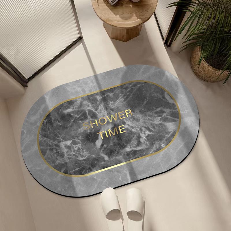 Коврик для впитывания диатомовой грязи, коврик для туалетной двери, мягкий коврик из диатомовой земли, нескользящий коврик для ванной комнаты, коврик для туалета в ванной