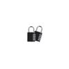 Combination Padlocks [2 Pieces], 4-digit Lock for Gym Locker, School, Shed, Fence (black) SWITCH
