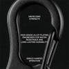20 Pcs Alloy Spring Snap Hook Black Keychain Clip Durable Snap Spring Clips  Keychain Accessories