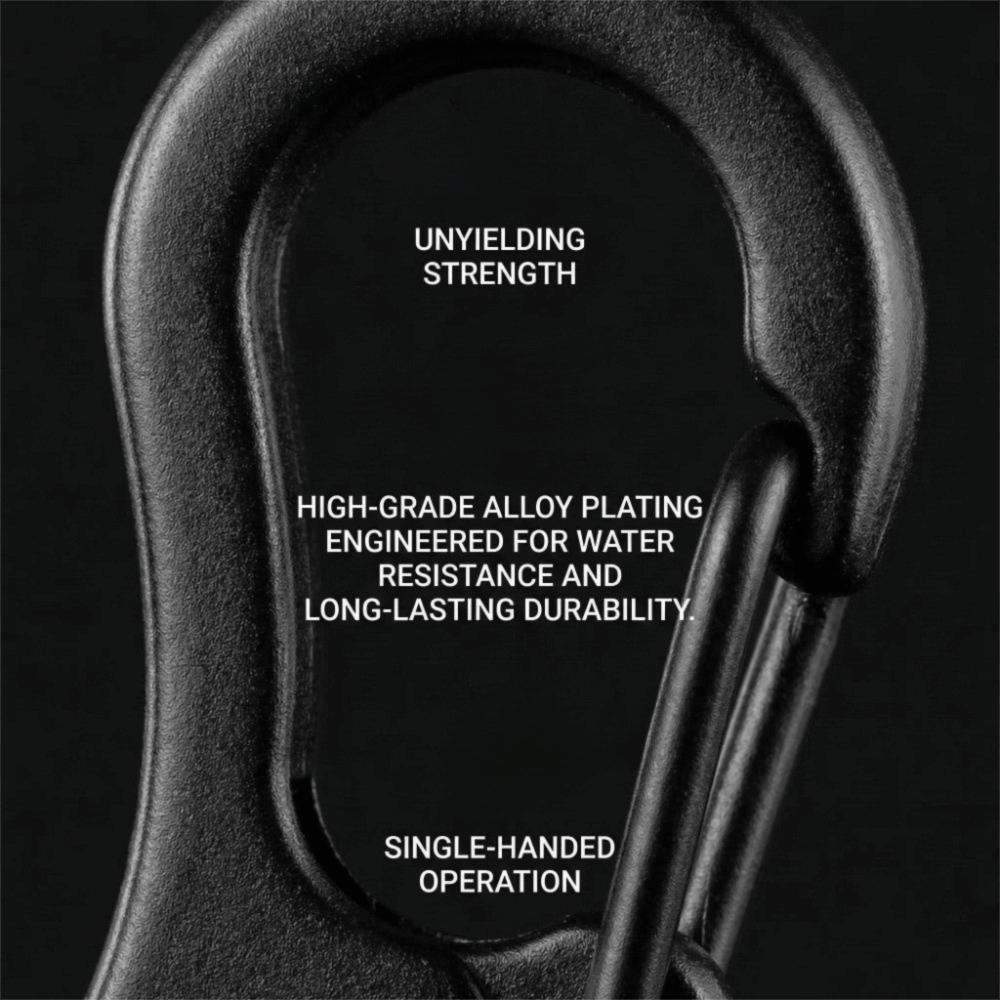 20 Pcs Alloy Spring Snap Hook Black Keychain Clip Durable Snap Spring Clips Keychain Accessories