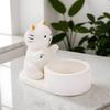 Милый Подсвечник-Кошка Креативный Подсвечник для Ароматерапии Высокотемпературный Настольное Украшение Мультяшный Подсвечник Подарок на День Рождения