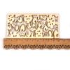 5Pcs/set Hollow Rectangle Wood Crafts For DIY Scrapbook Wooden Slices Embellishment Home Decorations Handmade Ornaments