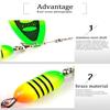 FTK 1pc Spinner Bait 7.5g 12g 17.5g Hard Spoon Bass Lures Metal Fishing Lure With Feather Treble Hooks For Pike Fishing