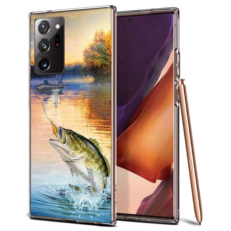 Рыболовные снасти Рыба Чехол для телефона Samsung A55 A35 A25 A15 A07 A05S A16 A17 A26 A36 A37 A56 A57 Galaxy Note 20 10 A50S A71 A51 A31