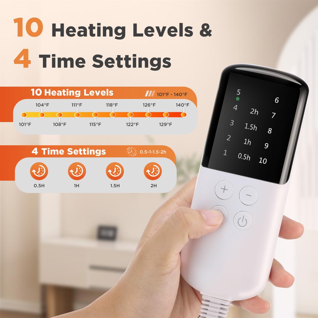 10 Gears Electric Heating Pad Multifunctional Thermal Pad Belt For Home Waist Lumbar Back Soft Hand Warming Pad Abdominal Warmer