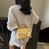 Trend Fashion Hand Carry Small Square Bag 2025 New Cute Girl Simple High-end Texture Shoulder Bag