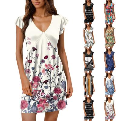 Женские летние платья, свободные сарафаны без рукавов с U-образным вырезом и карманами