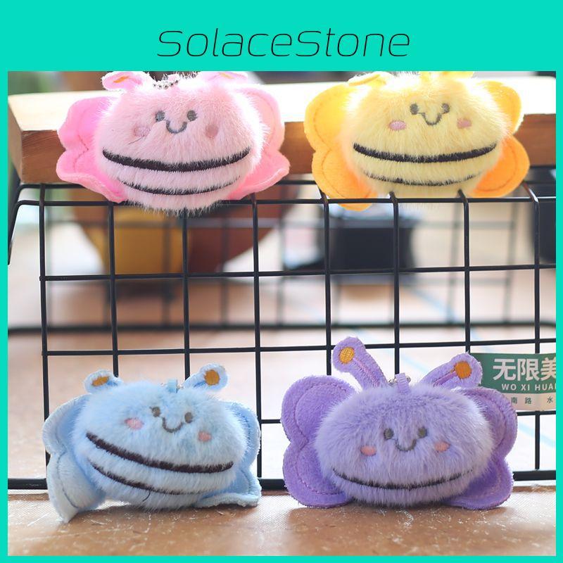 Милый мини-плюшевый брелок в виде пчелки, мягкая игрушка с ПП-хлопком для детей, украшение для сумки