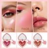 Lip and Cheek Love Pink Velvet Blush Cream Natural Contouring and Brightening Highlighting Rouge Portable Facial Makeup