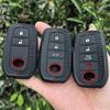 Силиконовый чехол для автомобильного ключа для Toyota Land Cruiser 200 300 Prado Crown Tlk 200 Yaris Cross Hilux Innova Fortuner Camry 55 Ключ