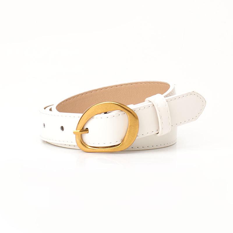 Korean Style Women's Belt with Pin Buckle - Fashionable, Slim, Perfect for Jeans