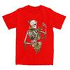 Футболки Crazy Bones And Botany Мужские Женские Чистый Растения Скелет Череп Арт Футболки Рубашка С Принтом Одежда