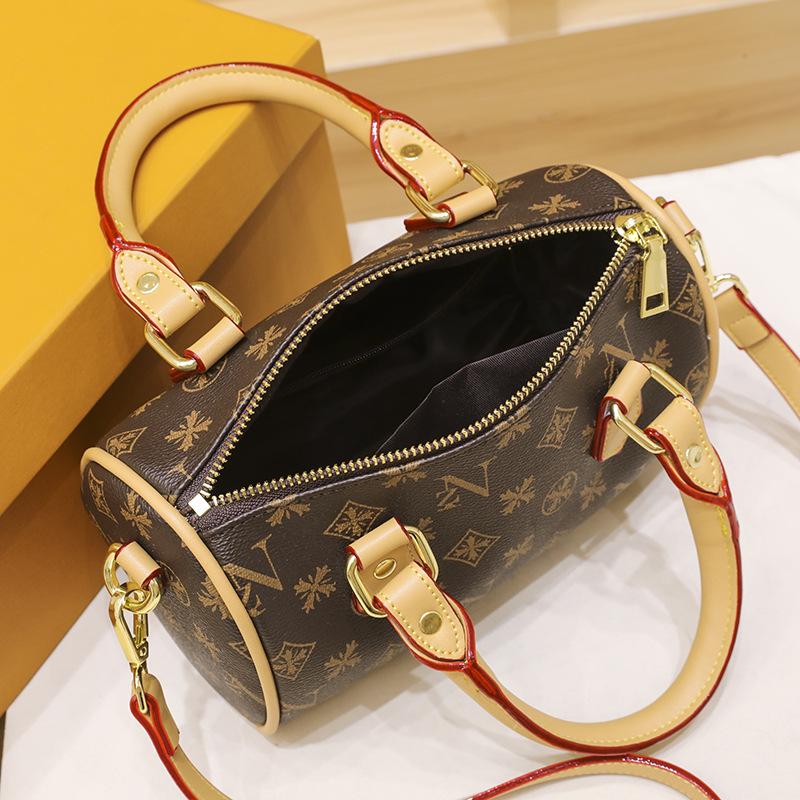 Летняя универсальная сумка-подушка Boston с винтажным принтом, женская сумка-тоут через плечо