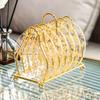 Acrylic Gold Foil Coaster Heat Insulation Table Mat Anti Skid Cup Holder Milk Mug Coffee Cup Place Mats Kitchen Table Decorative
