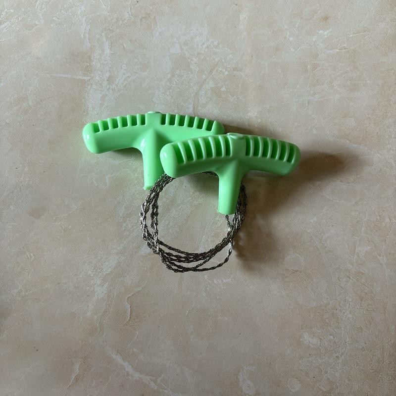 Мини карманная походная пила-струна для выживания с полипропиленовой рукояткой