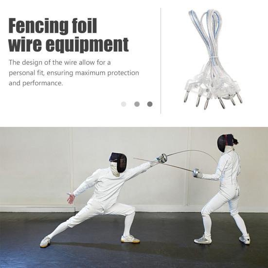 Шнур для фехтования, шпага, проволока для фехтования, шпага, рапира, шнур для фехтования с прозрачным кабельным адаптером для соревнований, ежедневная практика