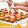 2 PCS Cooling Racks for Cooking and Baking, 15x10 Inches Stainless Steel Cooling Rack, Sheet Pan with Wire Rack for Baking Sheet, Bacon Rack Oven