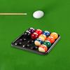 Standard Billiard Ball Tray Black Plastic Pool Ball Carrying Tray 16 Holes Snooker Billiard Ball Storage Holder Tray for Billiard Pool Table