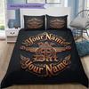 Daf Team Custom Name Pattern Bedding Quilt Set Quilt Cover Pillowcase Home Birthday Gift(1 * duvet cover + 2 * pillowcase, without core)
