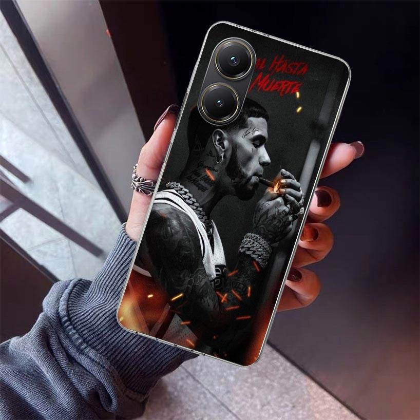 Anuel AA Real H-Hasta La M-Muerte Phone Case For Xiaomi Poco X7 X6 X5 Pro F7 Ultra Redmi 15C 15 13 13C 12 12C 10 10A 10C 9 9A 9C