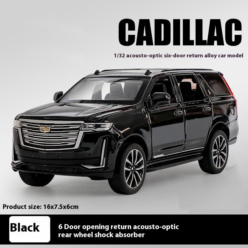 AABHU1 Diecast 1:32 Cadillac Escalade SUV Alloy Model Sound And Light Pull Back Toy Accessories For The Car Birthday Present For Boys