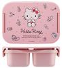 Skater Бенто Одноразовый Посудомоечная машина и Микроволновая печь Сделано в Sanrio Hello Kitty Акварельная коробка, Антибактериальный, Раздельный, Герметичный, Ярусный, 500 мл, Безопасный, Япония,