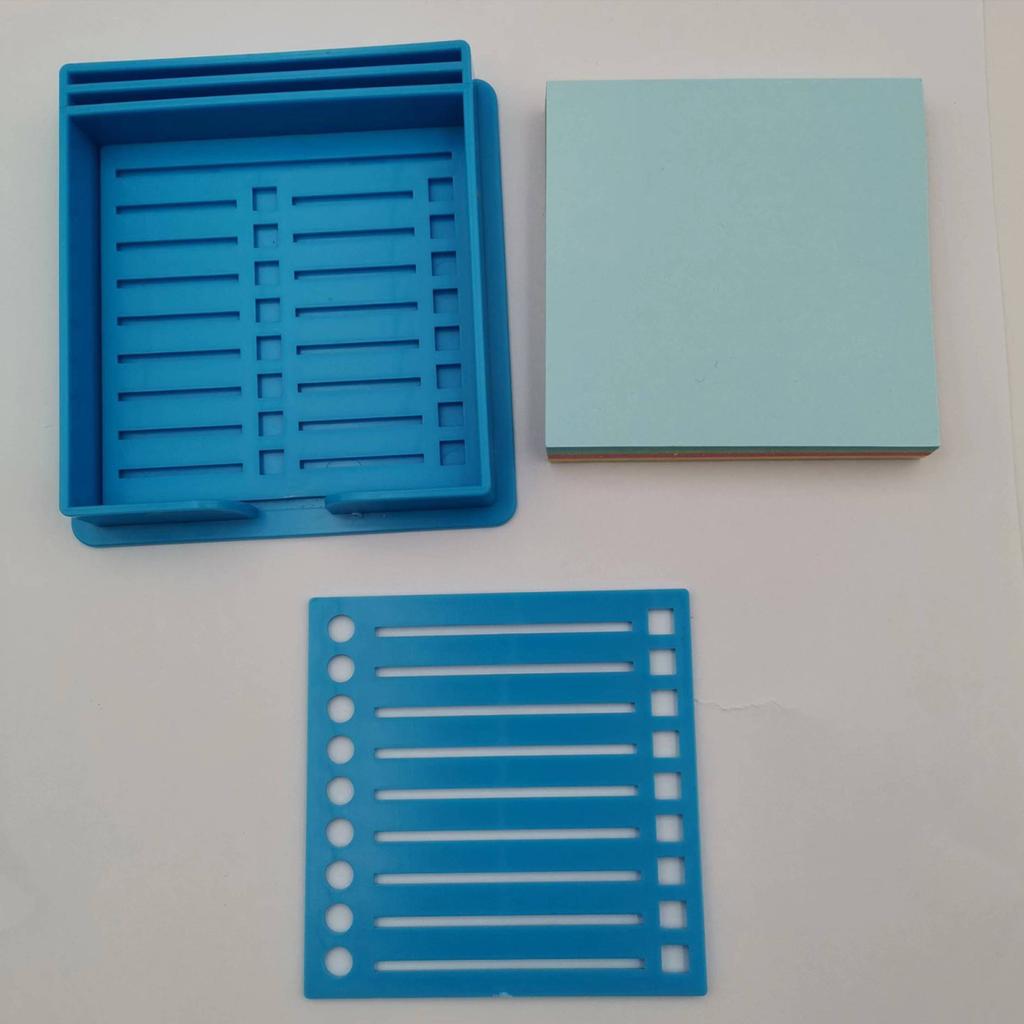 2 шт. держатели для липких заметок, высокая прочность, гладкие края, без заусенцев, многофункциональный держатель для липких заметок с трафаретом