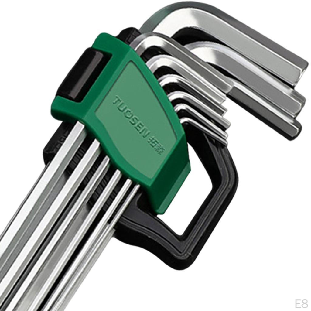 9 шт./компл. шестигранные ключи, шестигранный ключ, ручные инструменты, оборудование для ремонта шестигранного ключа L типа для велосипеда