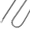 Stainless Steel Rolo Chain Necklace 18"-28" Crude Chain Necklace for Men Women Jewelry 2/3/4/5mm