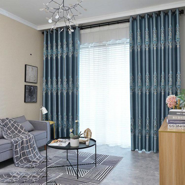 Занавеска для дома, затемняющая занавеска для гостиной, французская занавеска на окно, разделенный балкон, солнцезащитный крем, утолщенные жаккардовые шторы, карниз