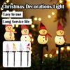 Christmas Decorations Light Solar Light Snowman Christmas Outdoor Solar Powered Stakes Lights For Corridor Patio Lawn Decoration