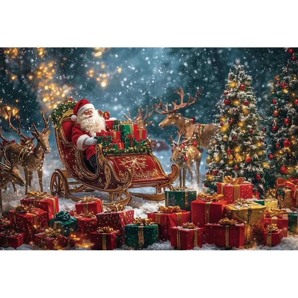 26. Christmas Fireplace Snowman Tapestries Gift Theme Banner Decoration Background Birthday Party Home Decoration Photography Backdrop Cloth J260928