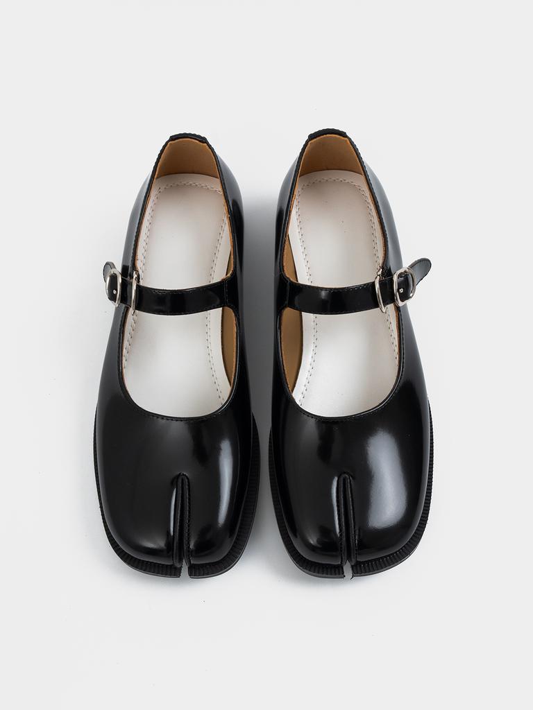 Элегантные женские туфли Мэри Джейн на плоской подошве с пряжкой, удобные кожаные офисные туфли для повседневной носки