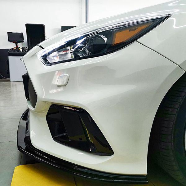 Compatible Front Air Dam Trim for 2018-2021 Ford Focus MK4 ST Fog Light Grille Cover (1 Pair).