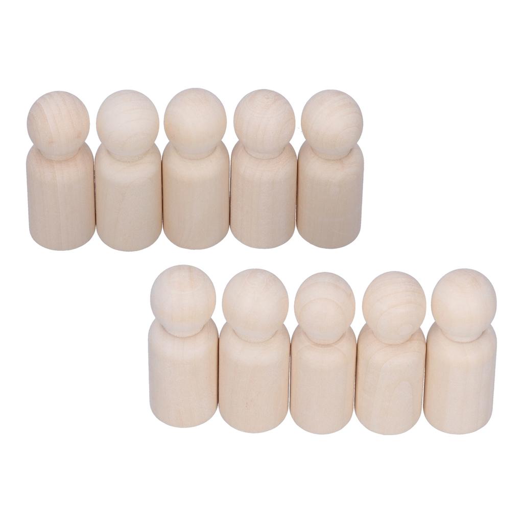 10 шт. незаконченных деревянных кукол-колышек, семейные куклы-колышки, набор для самостоятельной росписи граффити, мужской колышек