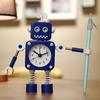 Metal Deformation Robot Creative Student Cute Children Cartoon Stylish Boy Girl Silent Bedside Alarm Clock